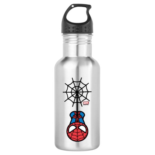 Kawaii Spider_Man Hanging Upside Down Stainless Steel Water Bottle