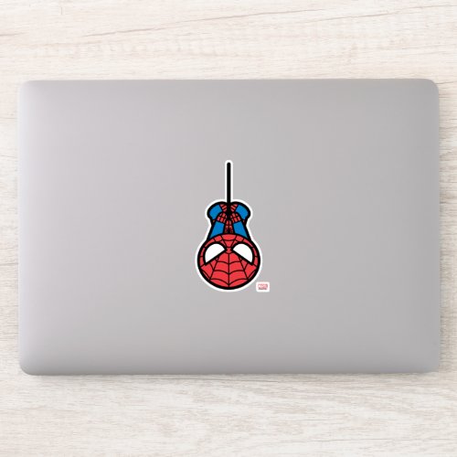 Kawaii Spider_Man Hanging Upside Down Sticker