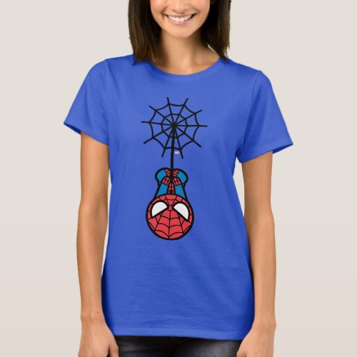 Kawaii Spider_Man Hanging Upside Down T_Shirt