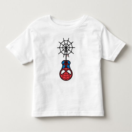 Kawaii Spider_Man Hanging Upside Down Toddler T_shirt