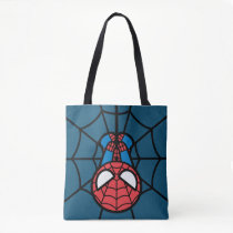 Kawaii Spider-Man Hanging Upside Down Tote Bag