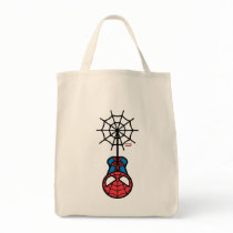 Kawaii Spider-Man Hanging Upside Down Tote Bag