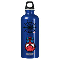 Kawaii Spider-Man Hanging Upside Down Water Bottle