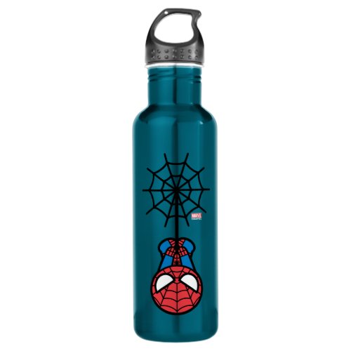 Kawaii Spider_Man Hanging Upside Down Water Bottle