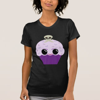 Kawaii Spooky Cupcake Skull Spiders Bats T-Shirt