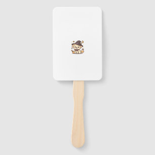 Kawaii Spooky Season Dog � Halloween Pup Classic T Hand Fan