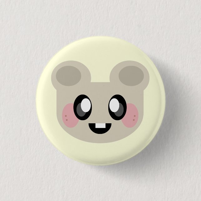 KAWAII SQUIRREL EXTRA CUTE ONE HUNDRED PERCENT!!! BUTTON (Front)