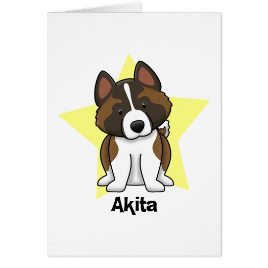 Kawaii Star Akita Cards (Front)