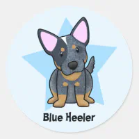 Cartoon Blue Heeler Pup Kids Cup