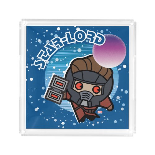 Kawaii Star_Lord In Space Acrylic Tray