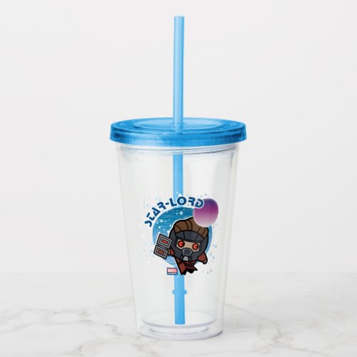 Kawaii Star_Lord In Space Acrylic Tumbler