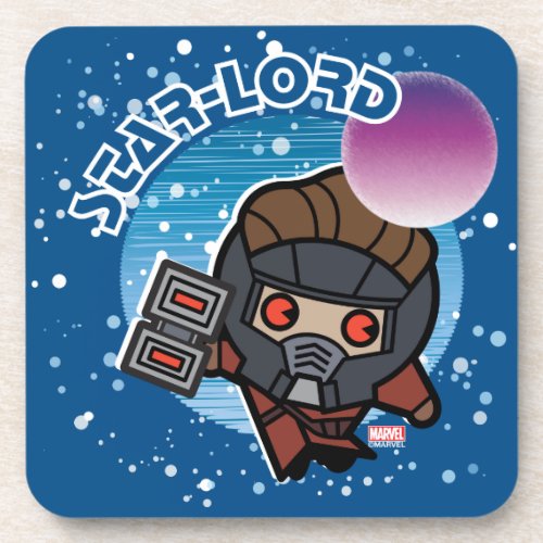 Kawaii Star_Lord In Space Beverage Coaster