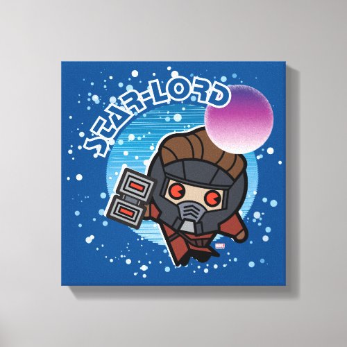 Kawaii Star_Lord In Space Canvas Print