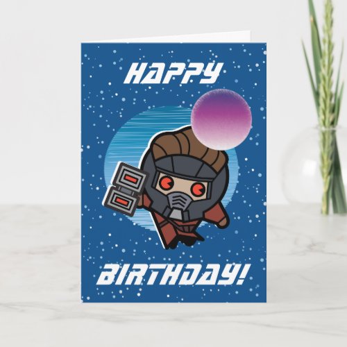 Kawaii Star_Lord In Space Card