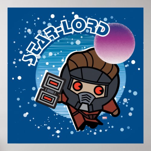 Kawaii Star_Lord In Space Poster