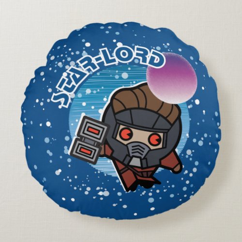 Kawaii Star_Lord In Space Round Pillow
