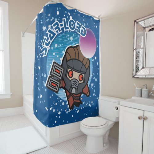 Kawaii Star_Lord In Space Shower Curtain
