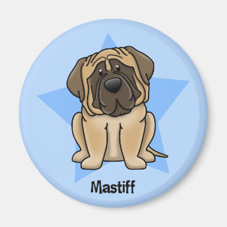 Kawaii Star Mastiff Magnet