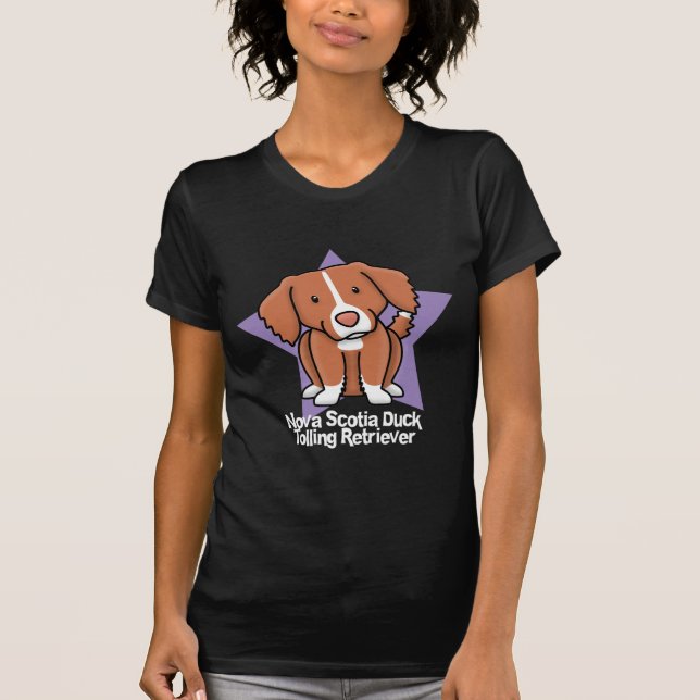 Kawaii Star Nova Scotia Duck Tolling Retriever T-Shirt (Front)