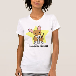 Kawaii Star Portuguese Podengo Ladies T-Shirt