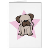 Kawaii Star Pug Card (Front)