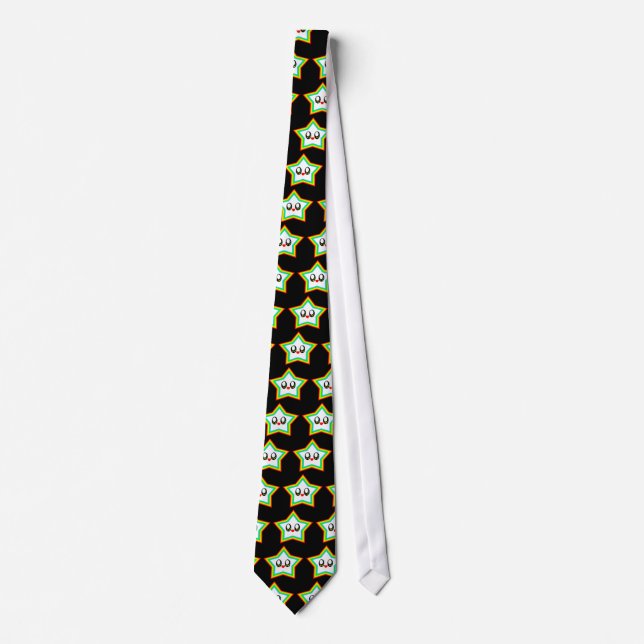 KAWAII STAR RAINBOW HAPPY FACE LUCKY TIE (Front)