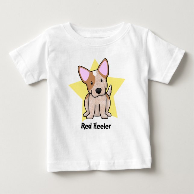 Kawaii Star Red Heeler Baby's Baby T-Shirt (Front)