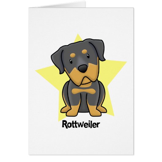 Kawaii Star Rottweiler Cards (Front)
