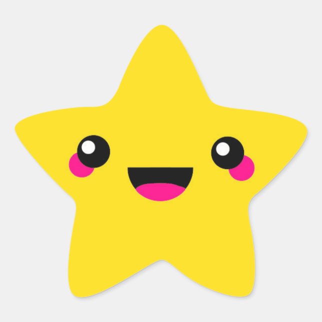 Kawaii Star Star Sticker (Front)
