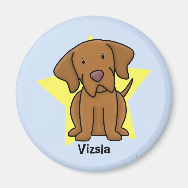 Kawaii Star Vizsla Magnet (Front)