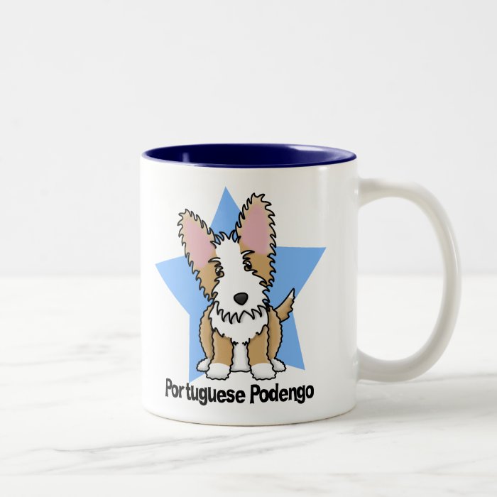Kawaii Star Wire Portuguese Podengo Coffee Mug
