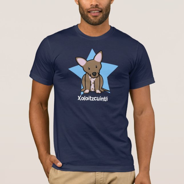 Kawaii Star Xoloitzcuintli T-Shirt (Front)