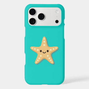 Kawaii Starfish Cute Sea Creature Teal Art iPhone 17 Pro Max Case