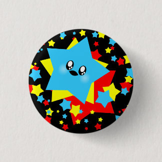 KAWAII STARS COSMIC BURST PINBACK BUTTON