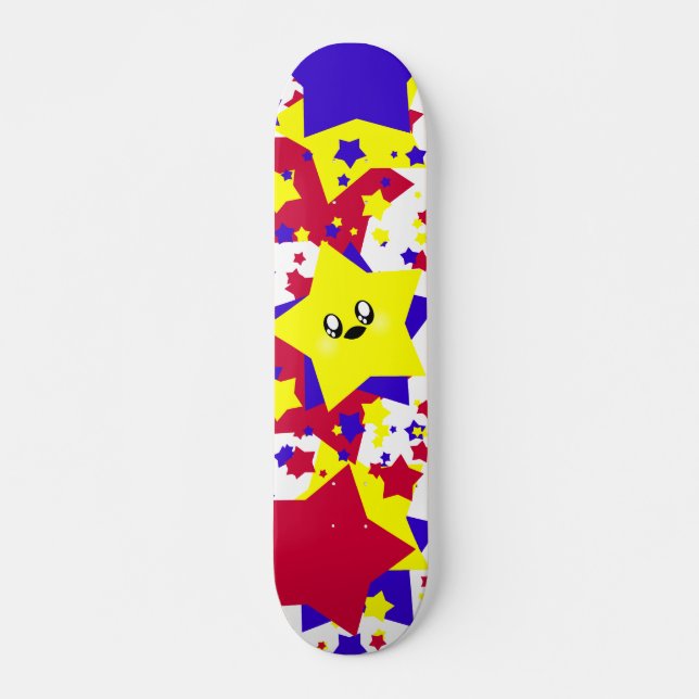 KAWAII STARS COSMIC BURST SKATEBOARD DECK (Front)