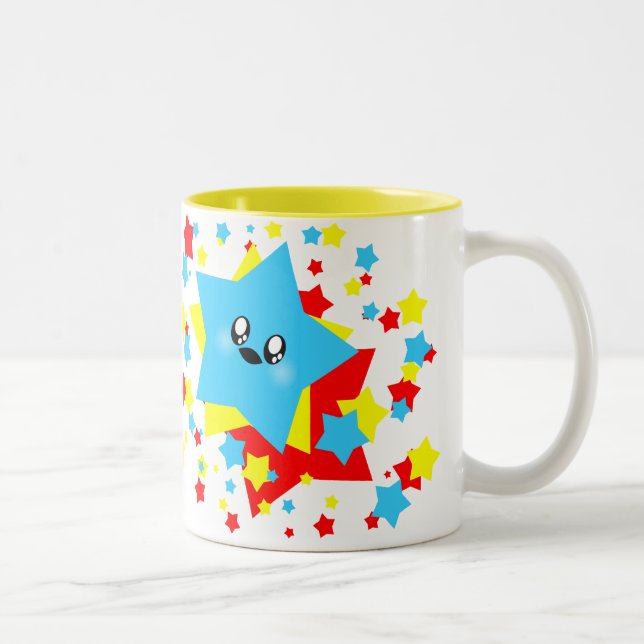 KAWAII STARS COSMIC BUZZ Two-Tone COFFEE MUG (Right)