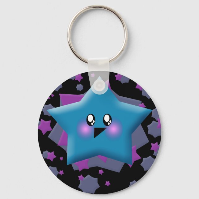 KAWAII STARS GALAXY BLAST KEYCHAIN (Front)