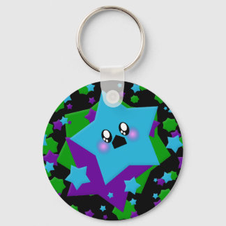 KAWAII STARS GALAXY BURST KEYCHAIN