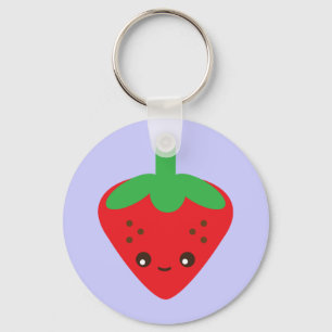 Kawaii Strawberry Keychain