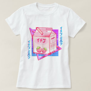 Kawaii Strawberry Milk Aesthetic T-Shirt