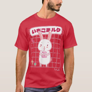 Kawaii Strawberry Milk Bunny Happy Easter T-Shirt