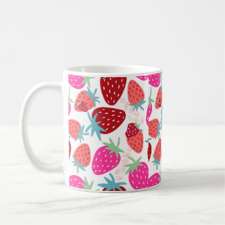 kawaii strawberry milkshake coffee mug