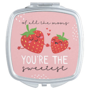 Kawaii strawberry of all moms you're the sweetest compact mirror