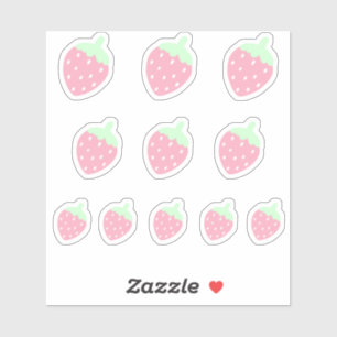 Kawaii Strawberry Sticker