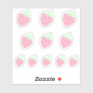 Kawaii Strawberry Sticker