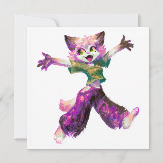 Kawaii Streetwear Chibi Invitation