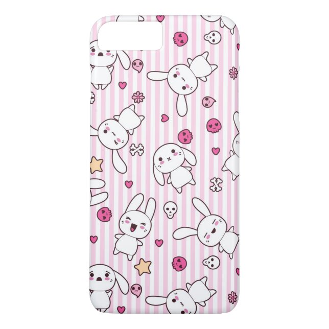 kawaii stripes pattern Case-Mate iPhone case (Back)