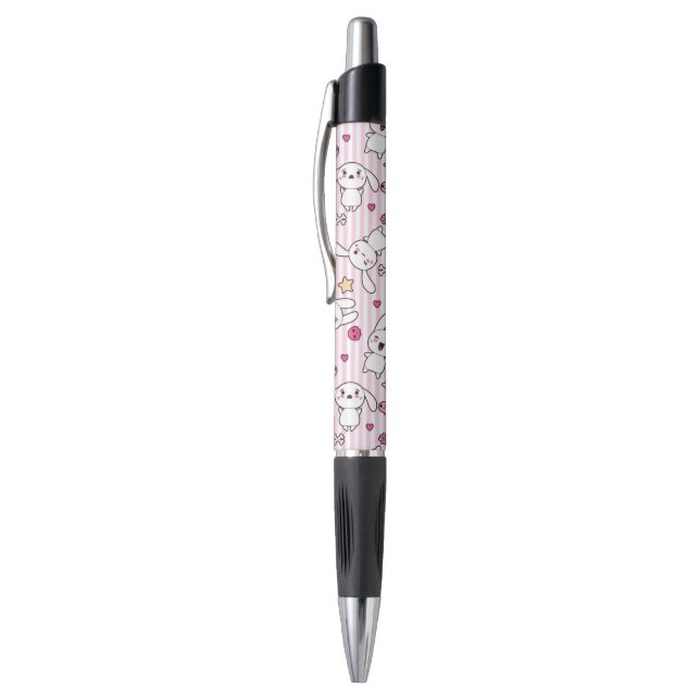kawaii stripes pattern pen (Top (Vertical))