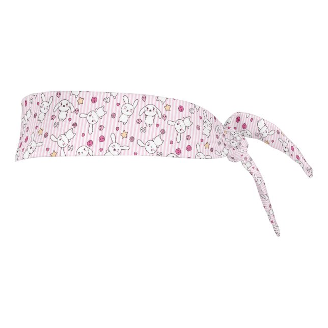 kawaii stripes pattern tie headband (Rotate 90)