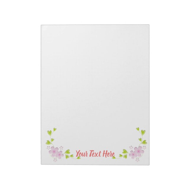 Kawaii Style Sakura Cherry Tree Blossom Notepad (Rotated)